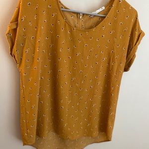 Pink rose floral top